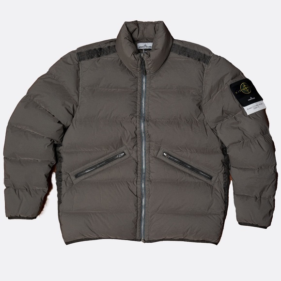 size XL Stone Island Seamless Tunnel Nylon Down TC Walnut Grey Jacket Puffer - Picture 1 of 8